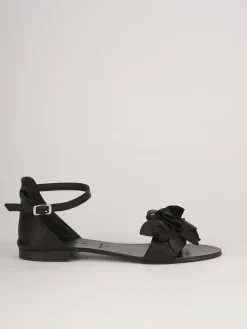 sandalo tacco 1 cm nero