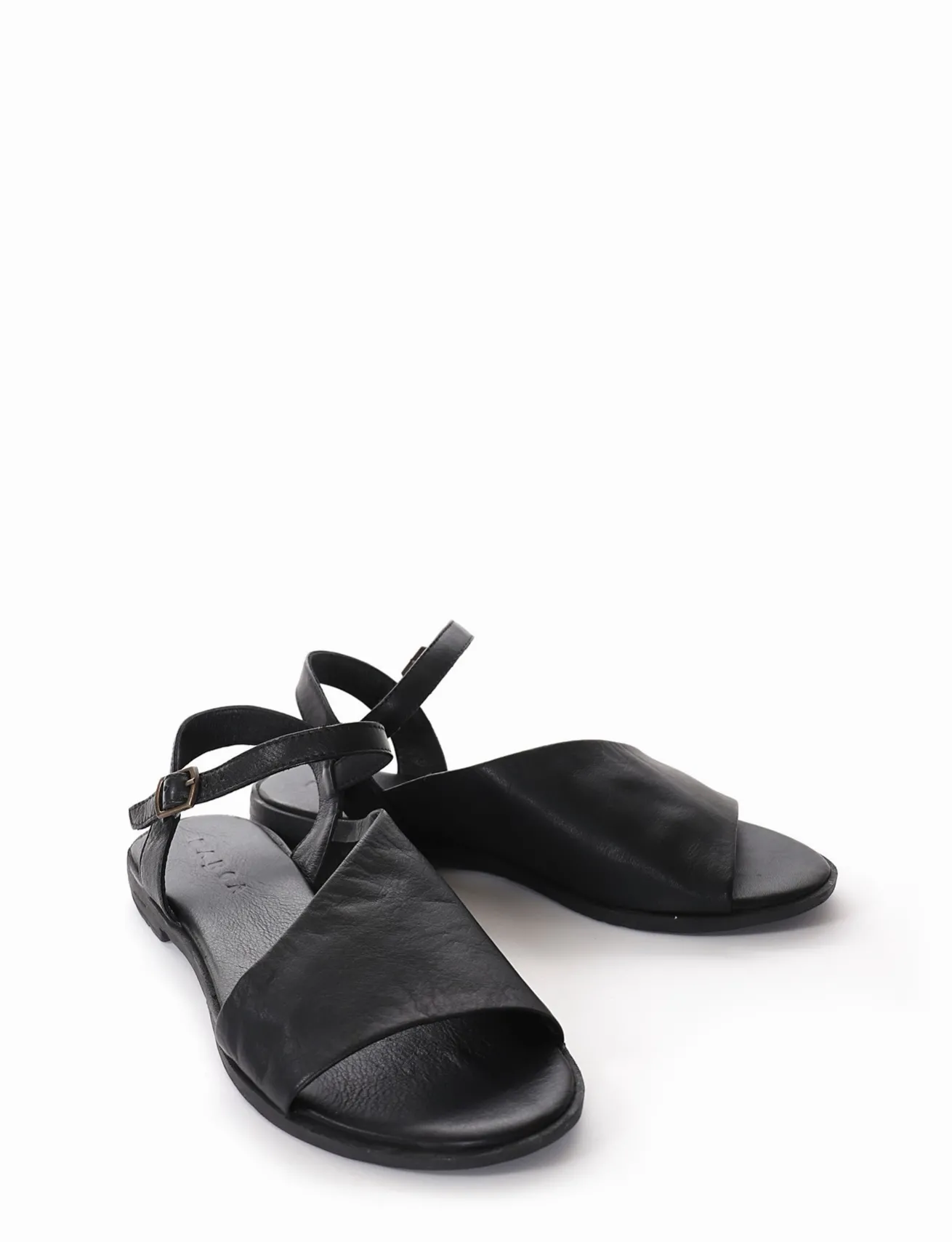 Sandalo tacco 1 cm nero