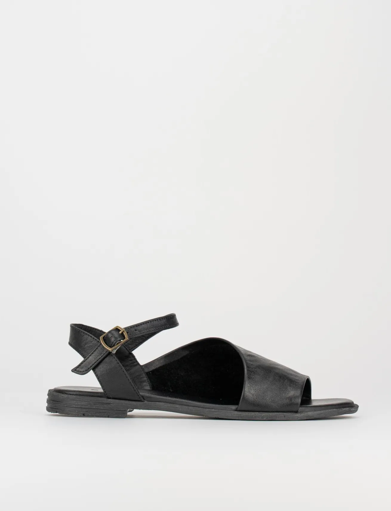 Sandalo tacco 1 cm nero