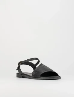 Sandalo tacco 1 cm nero