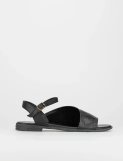 Sandalo tacco 1 cm nero