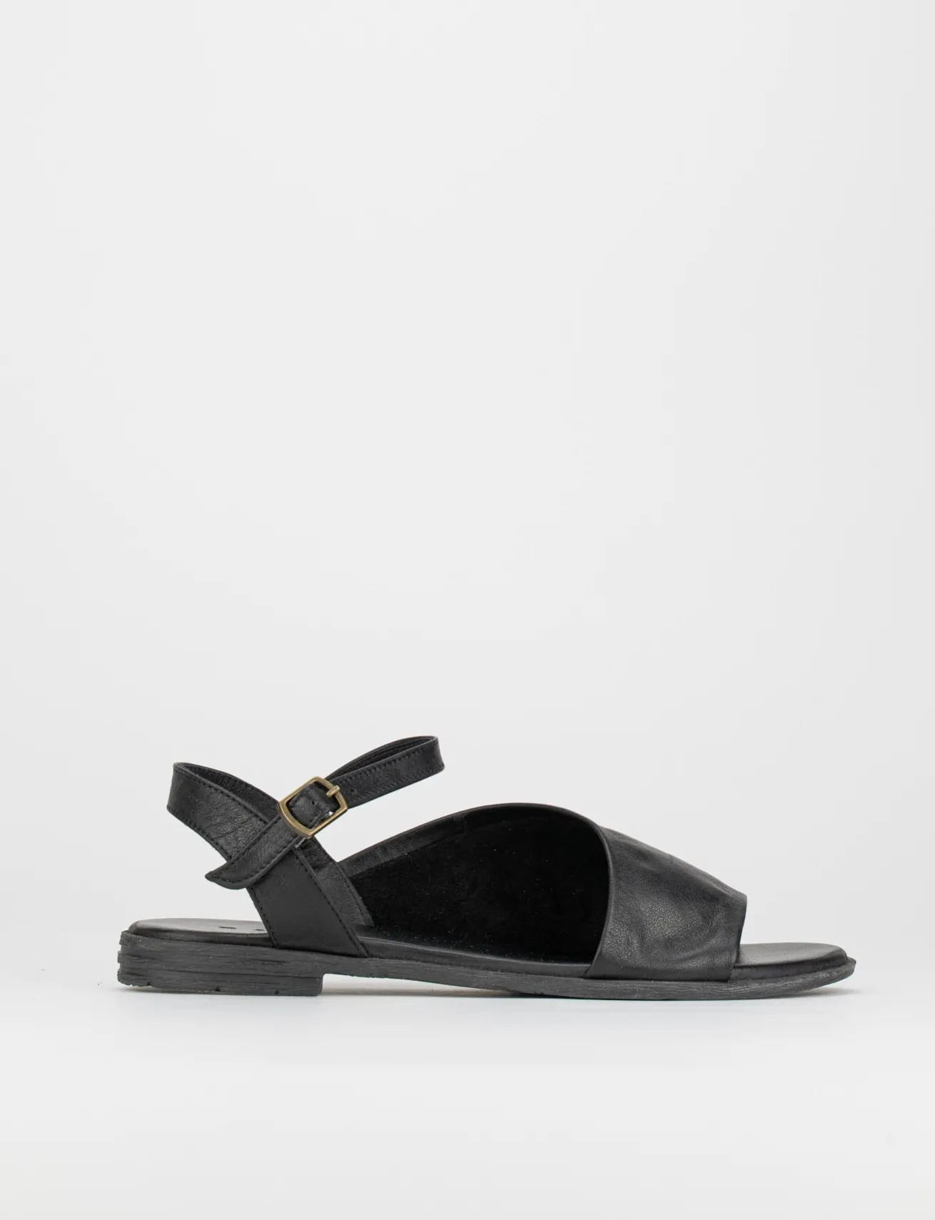 Sandalo tacco 1 cm nero