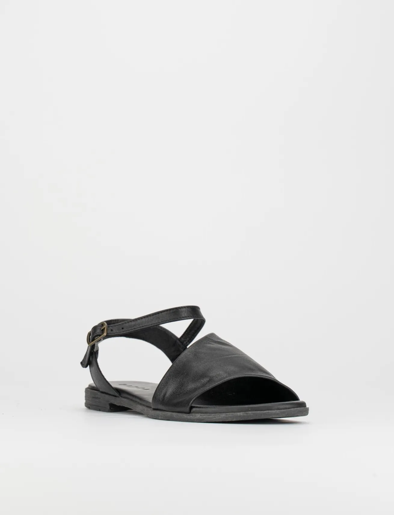 Sandalo tacco 1 cm nero