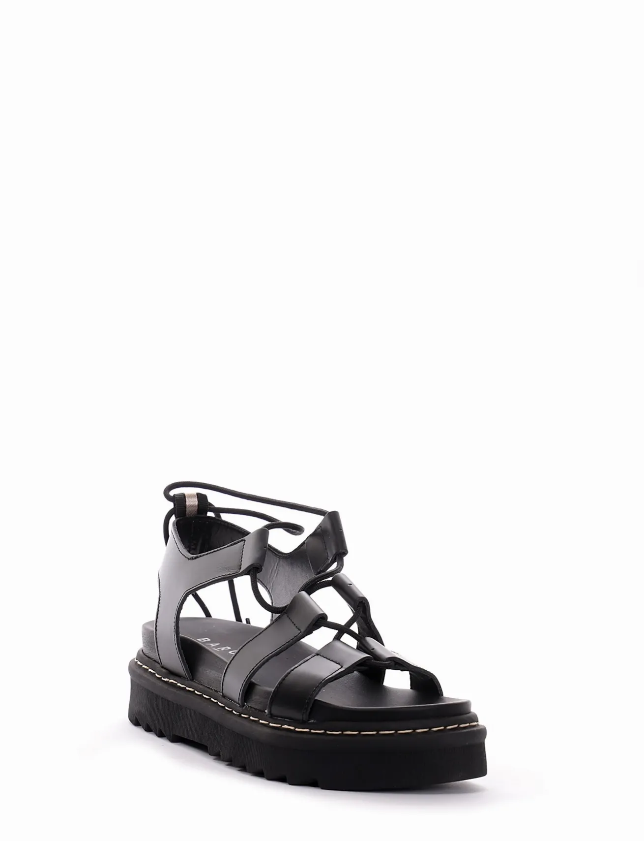 Sandalo tacco 1 cm nero