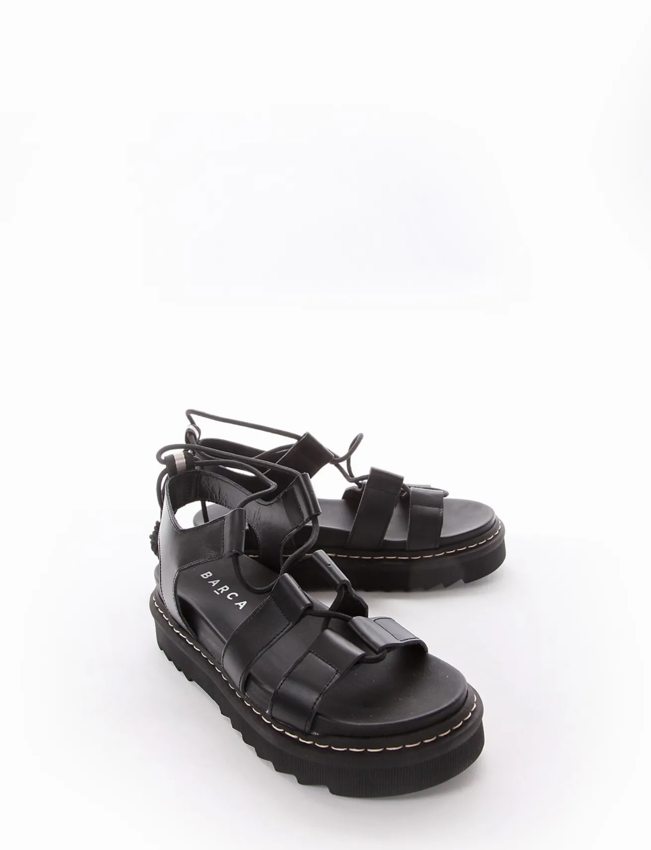 Sandalo tacco 1 cm nero