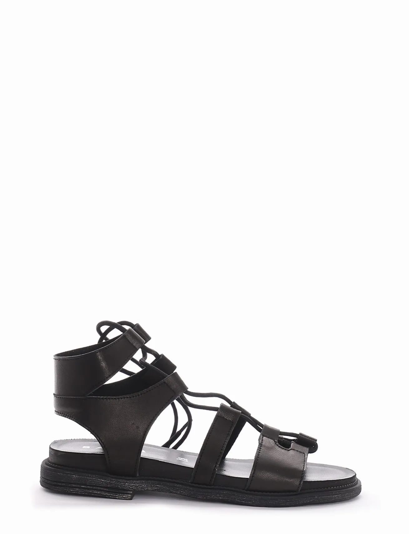 sandalo tacco 1 cm nero