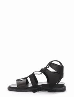 sandalo tacco 1 cm nero