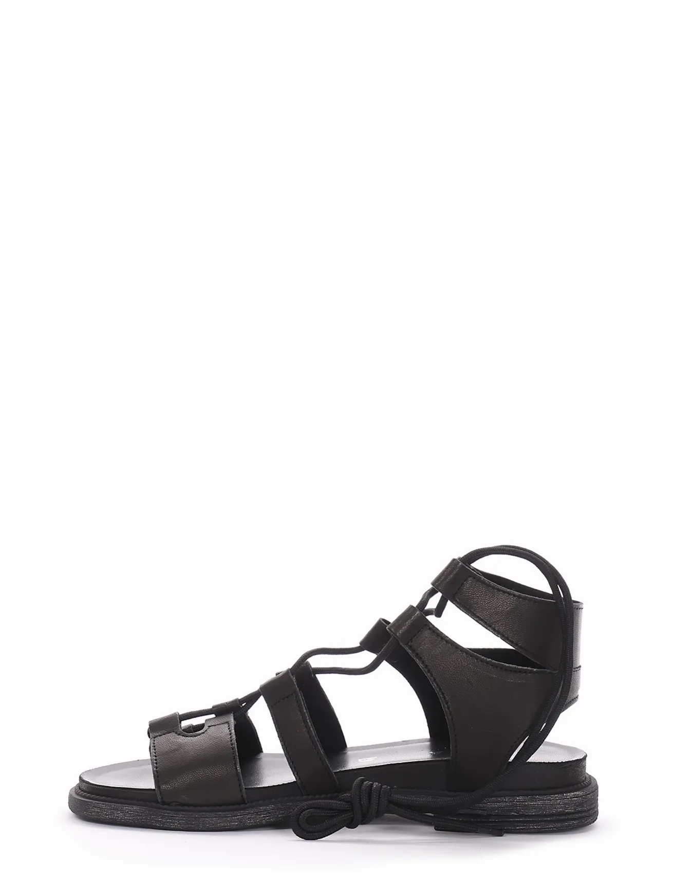 sandalo tacco 1 cm nero