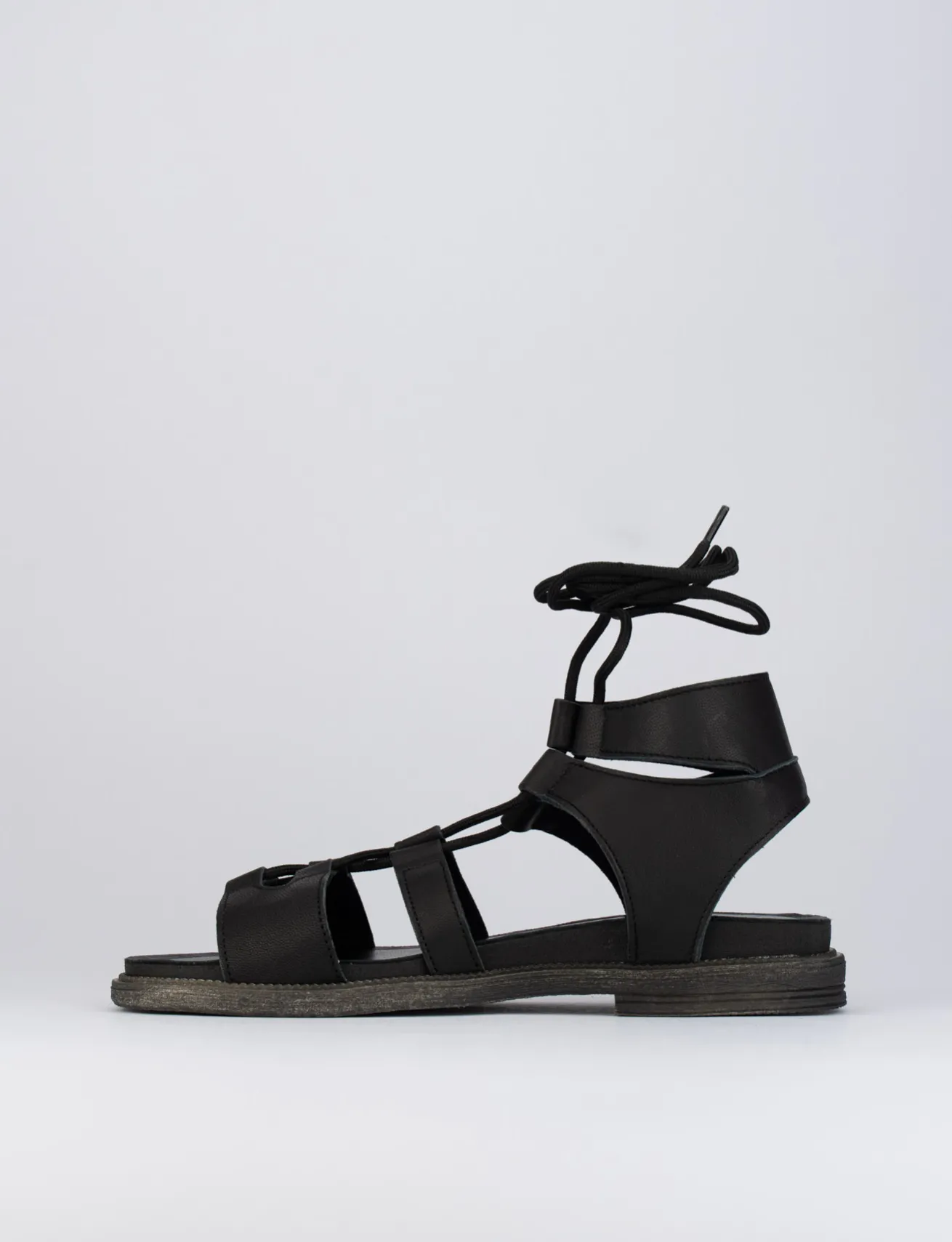 sandalo tacco 1 cm nero