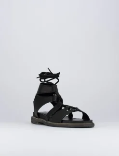 sandalo tacco 1 cm nero