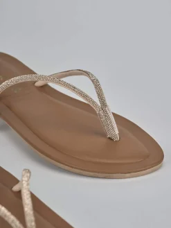 Sandalo tacco 1cm rosa pelle