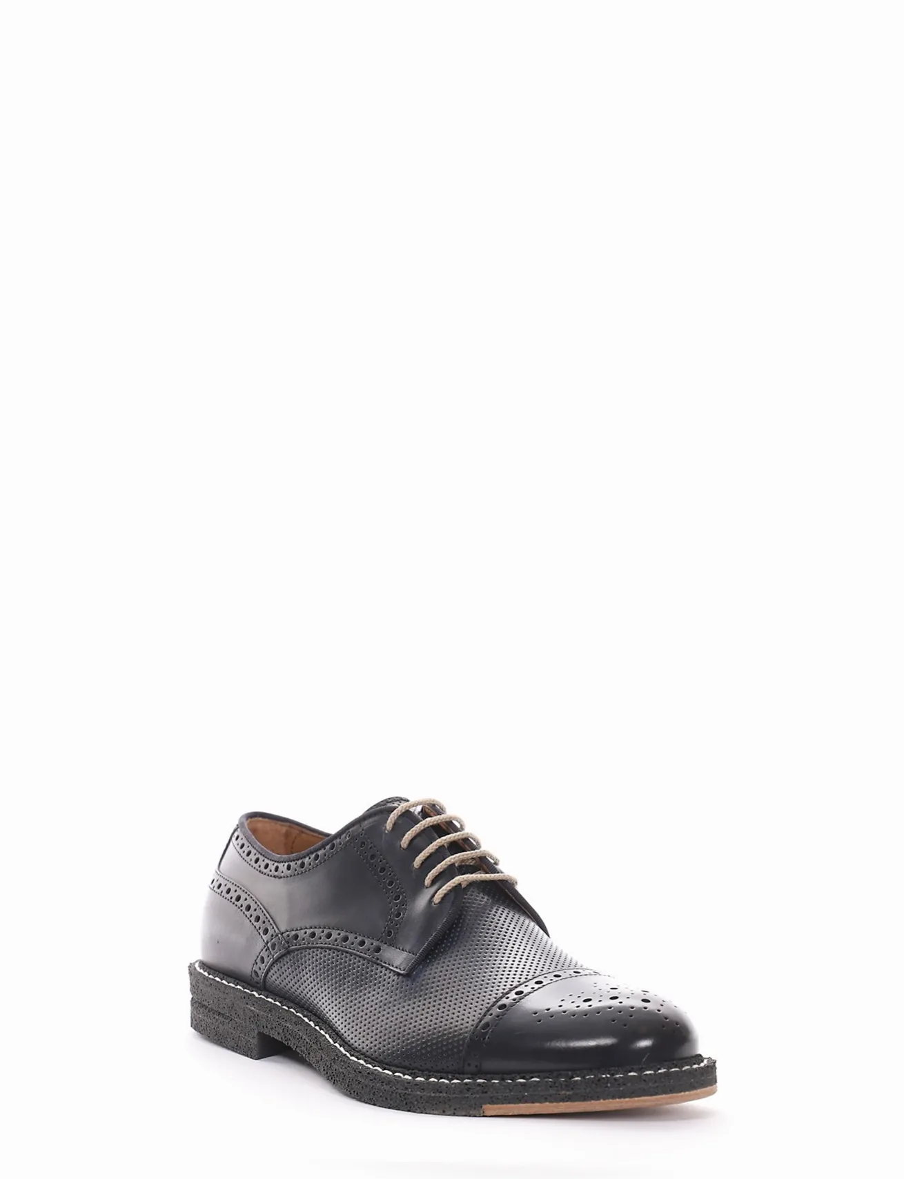 scarpa lacci tacco 2 cm blu