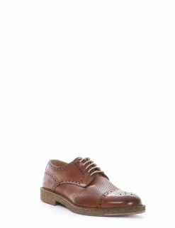 scarpa lacci tacco 2 cm cuoio