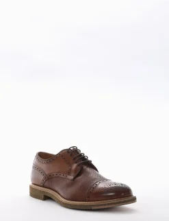 scarpa lacci tacco 2 cm cuoio