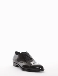 scarpa lacci tacco 2 cm nero