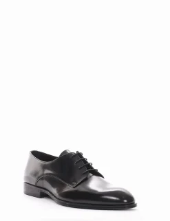 scarpa lacci tacco 2 cm nero