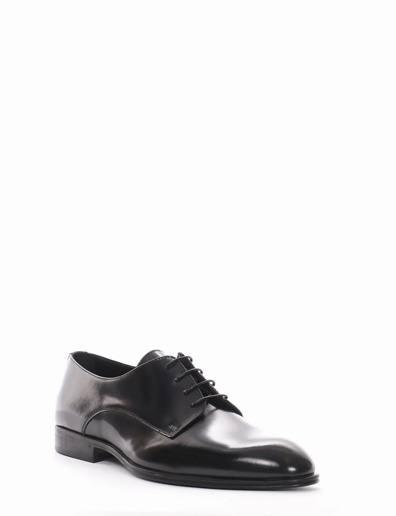 scarpa lacci tacco 2 cm nero