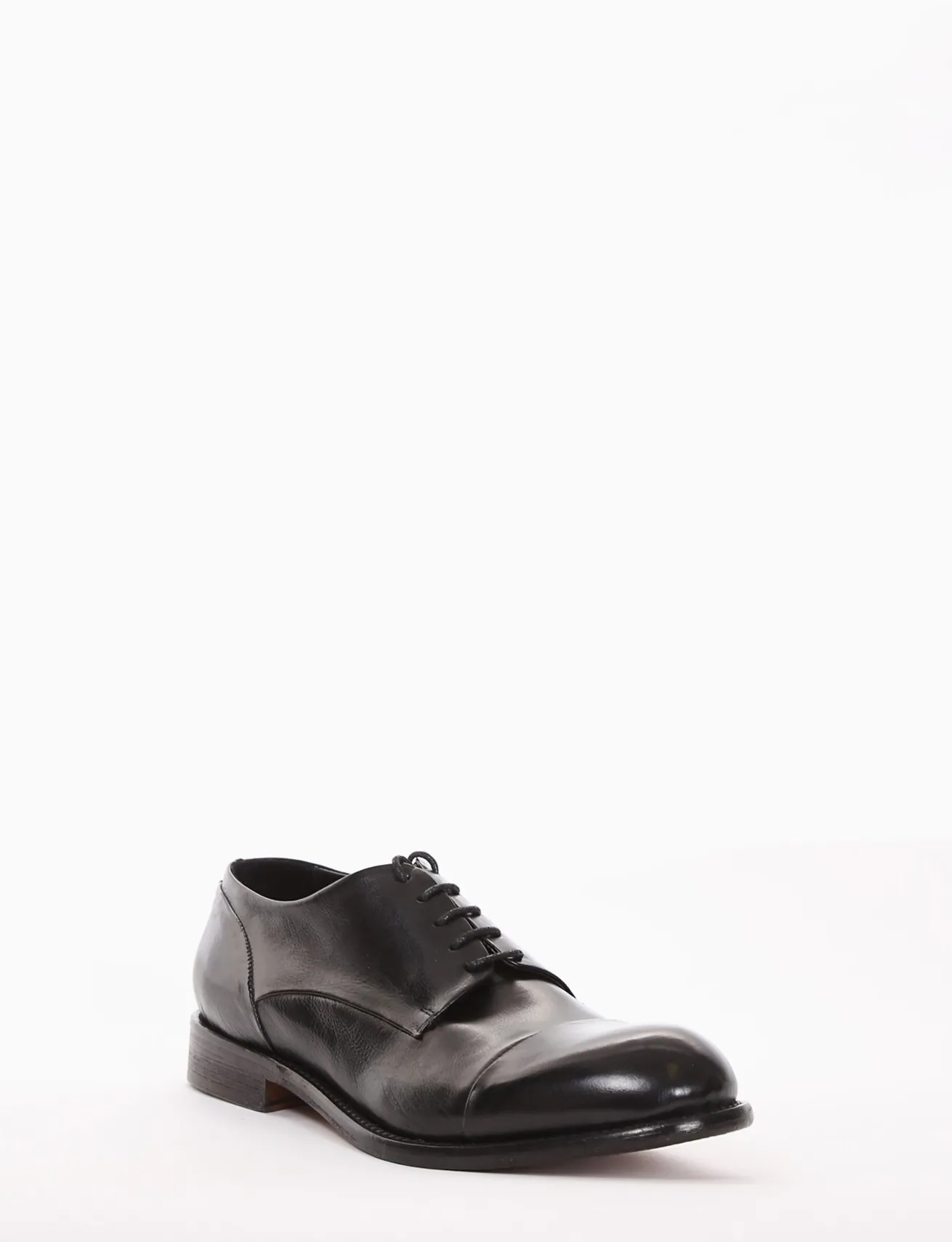 scarpa lacci tacco 2 cm nero