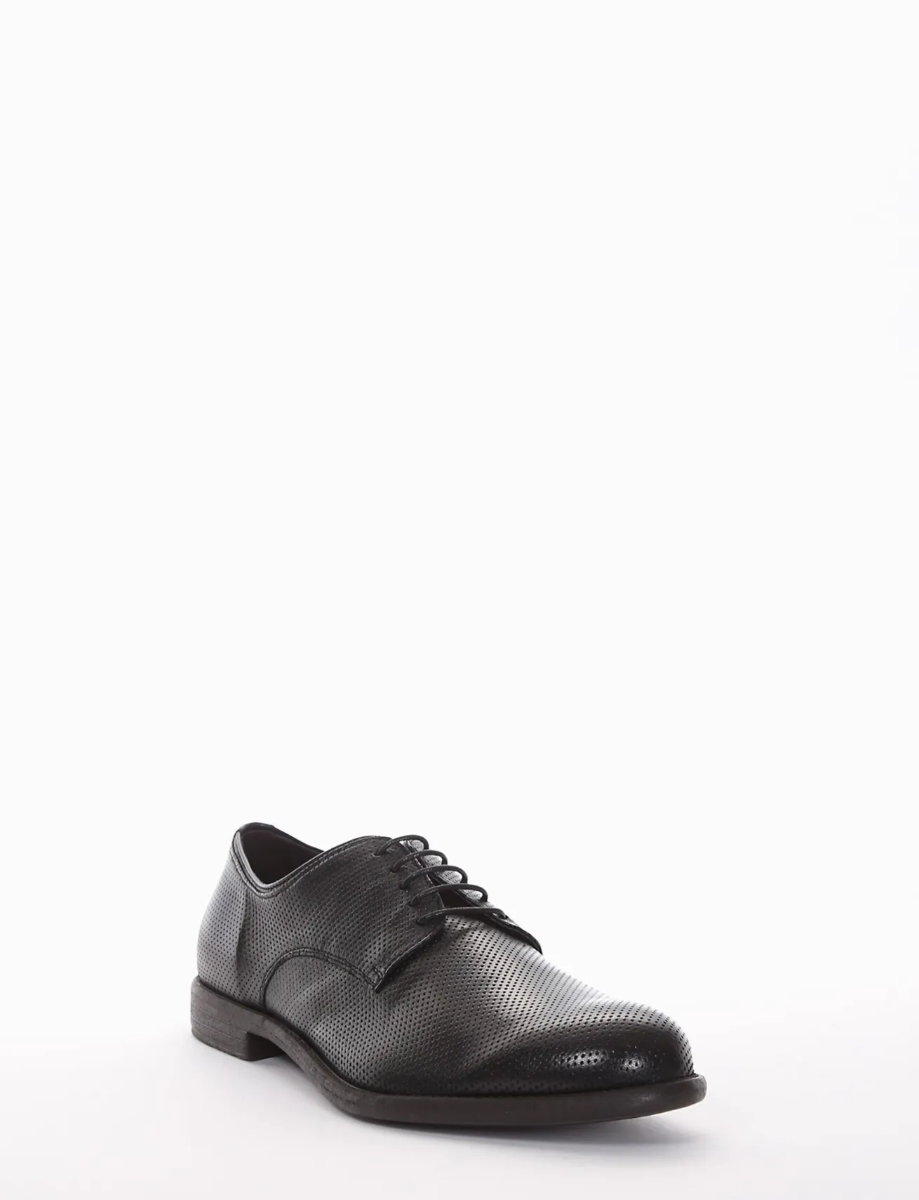 scarpa lacci tacco 2 cm nero