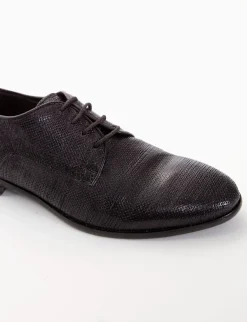 scarpa lacci tacco 2 cm nero