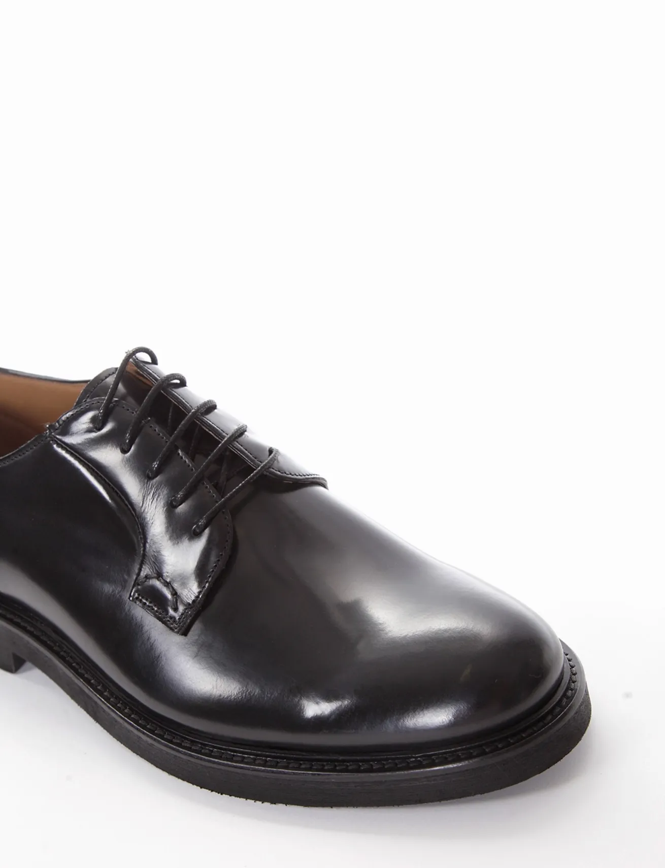 scarpa lacci tacco 2 cm nero