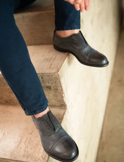 scarpa no lace tacco 2 cm blu