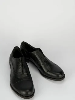 Scarpa no lace tacco 2 cm nero pelle