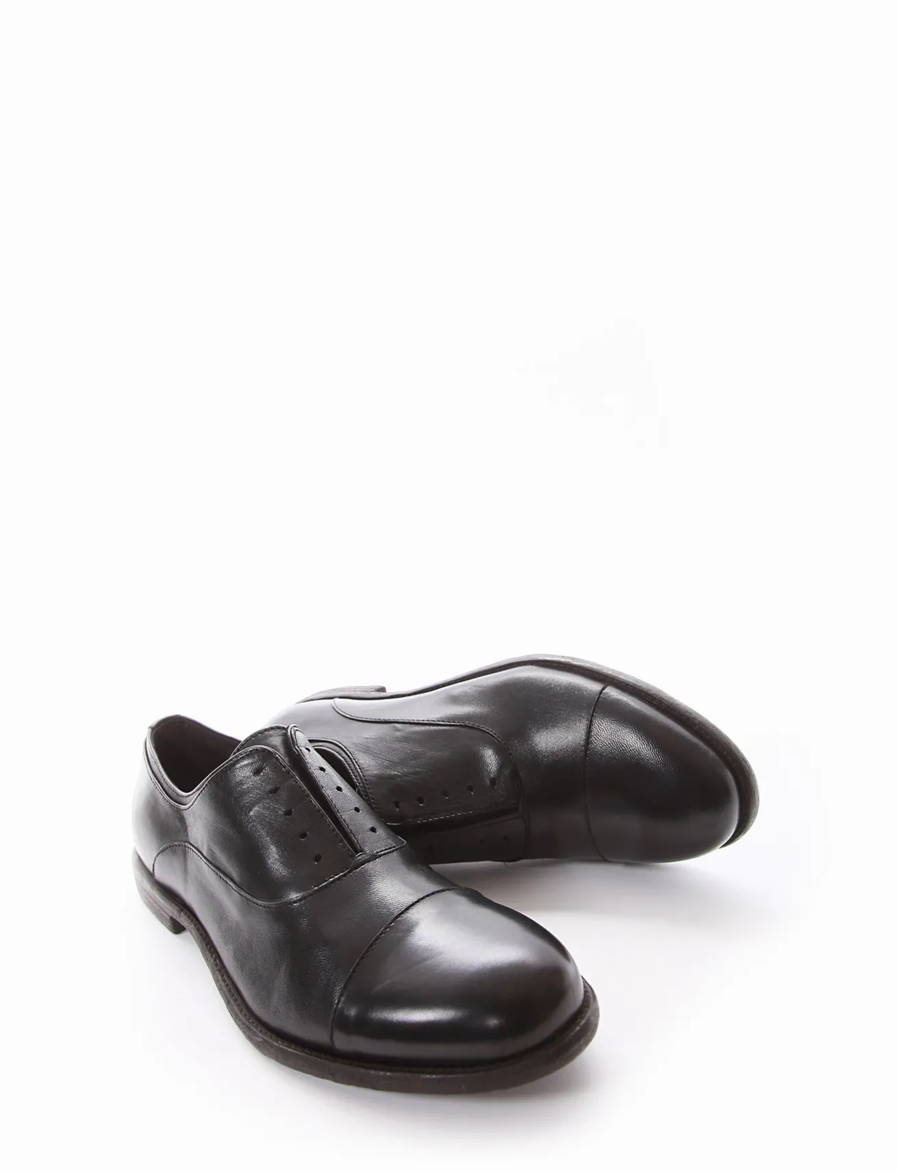 scarpa no lace tacco 2 cm nero