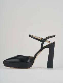 Slingback tacco 11cm pelle nero