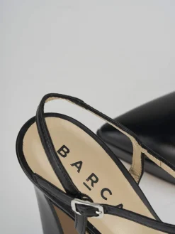 Slingback tacco 11cm pelle nero