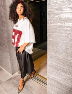 Slingback tacco 6cm pelle multicolor