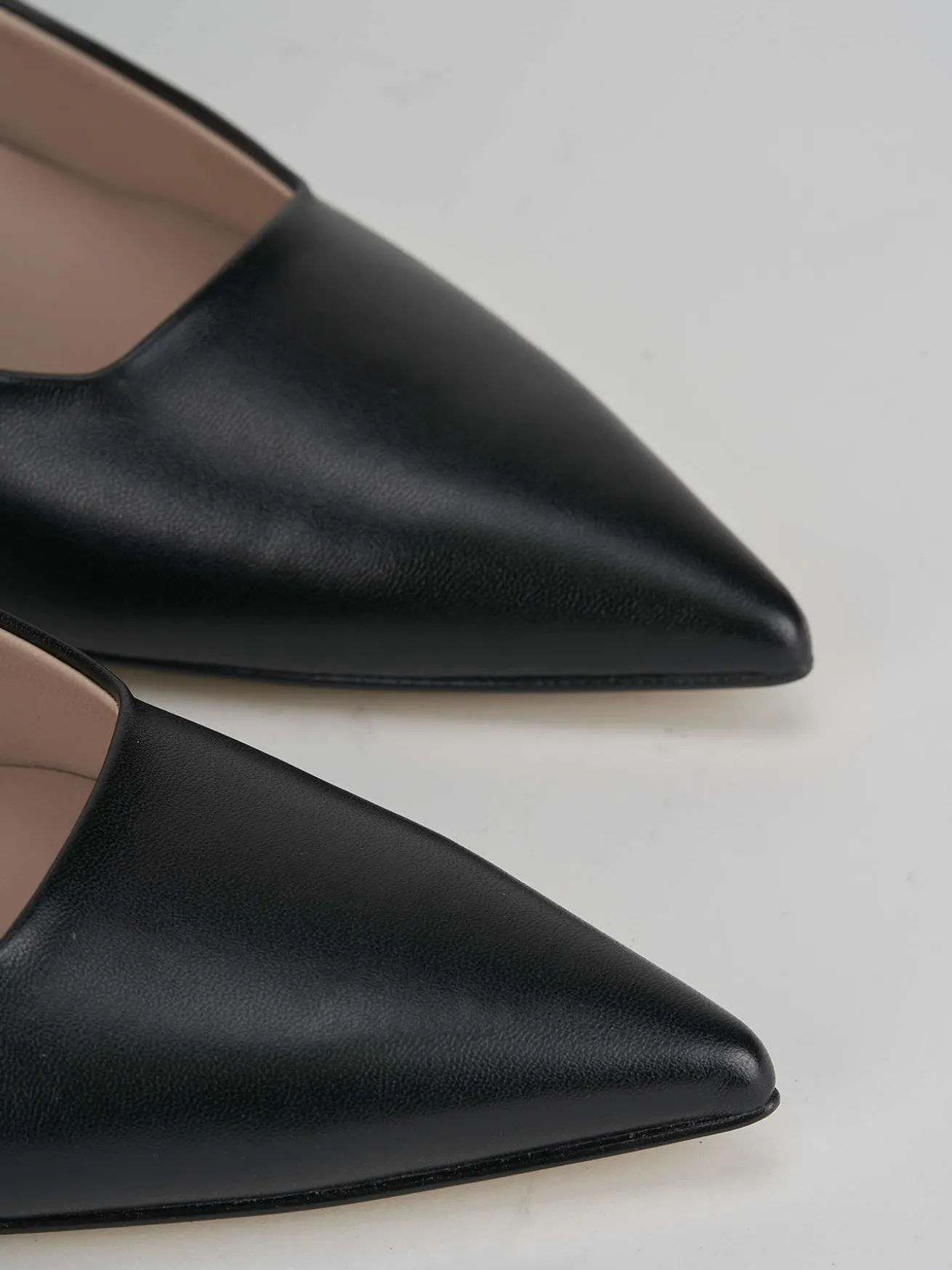 Slingback tacco 3cm pelle nero