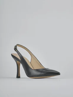 Slingback tacco 9cm pelle nero