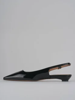 Slingback tacco 2cm vernice nero