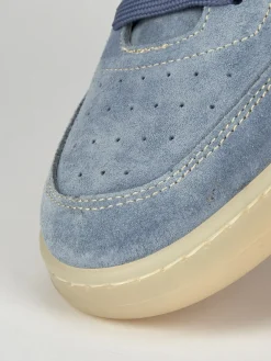 Sneakers camoscio azzurro