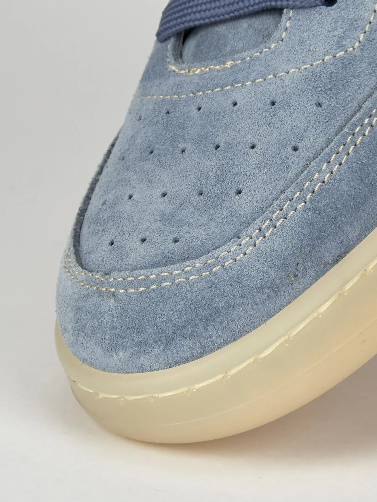 Sneakers camoscio azzurro