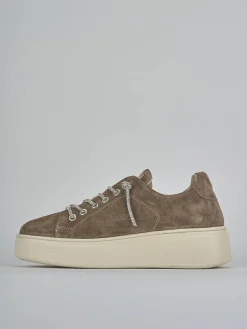 Sneakers camoscio beige
