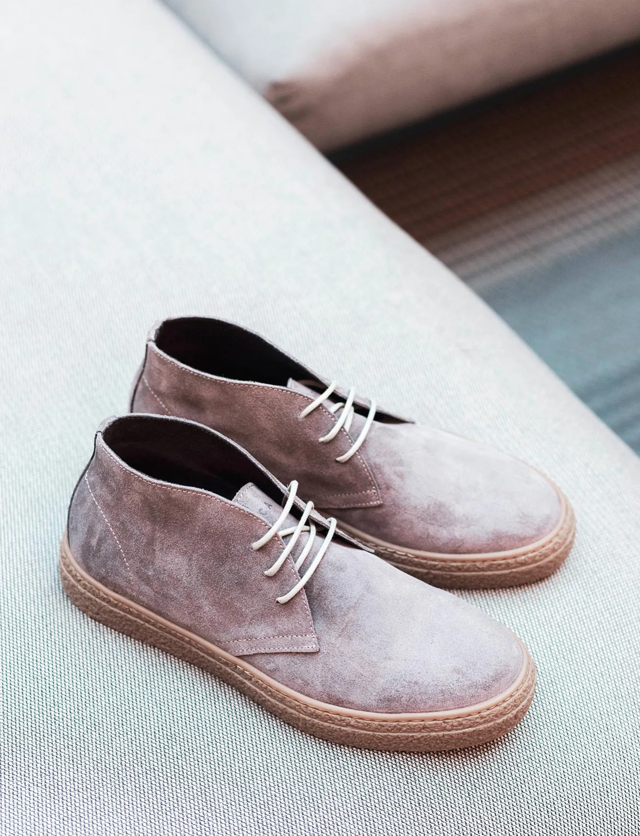 Sneakers camoscio beige