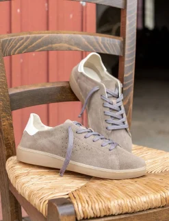 Sneakers camoscio beige