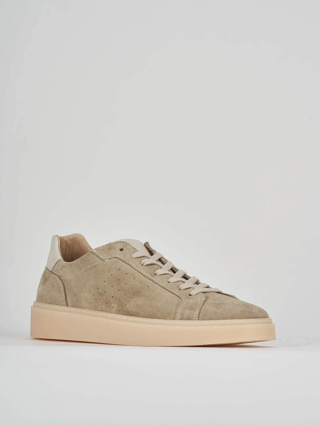 Sneakers camoscio beige