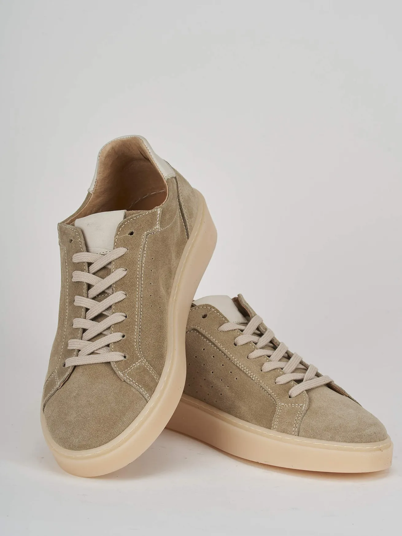 Sneakers camoscio beige