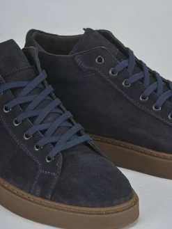 Sneakers camoscio blu