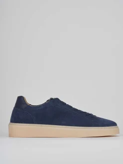 Sneakers camoscio blu