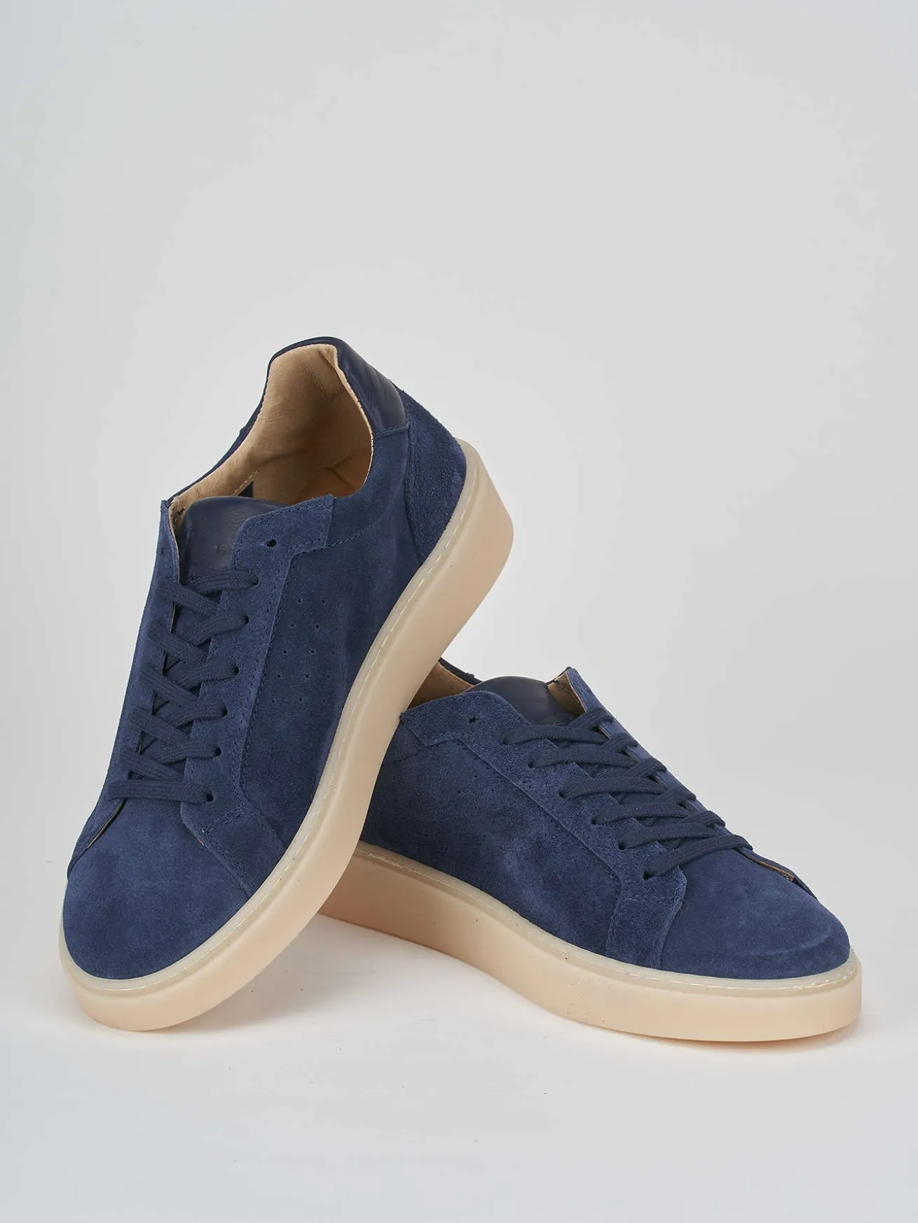 Sneakers camoscio blu