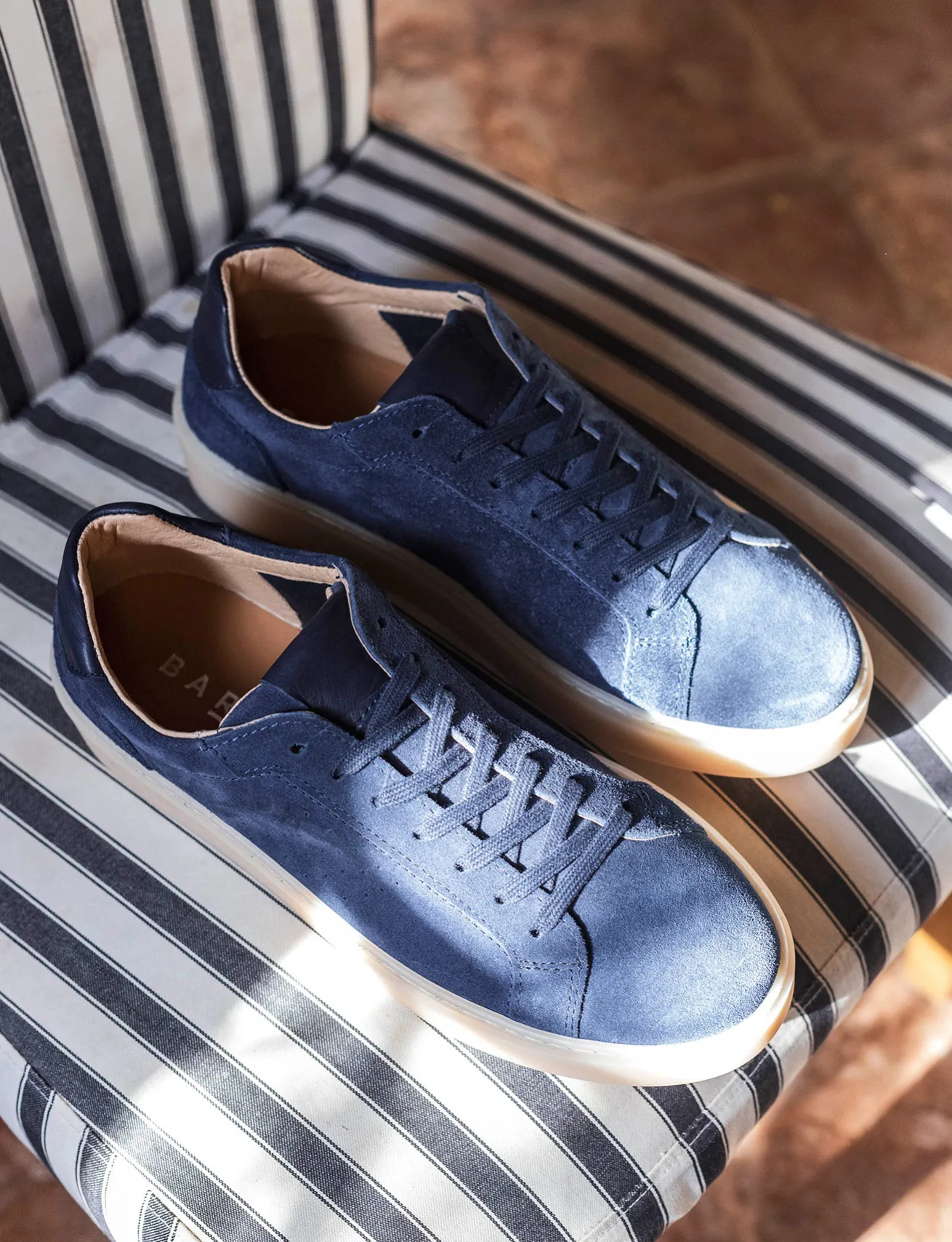 Sneakers camoscio blu