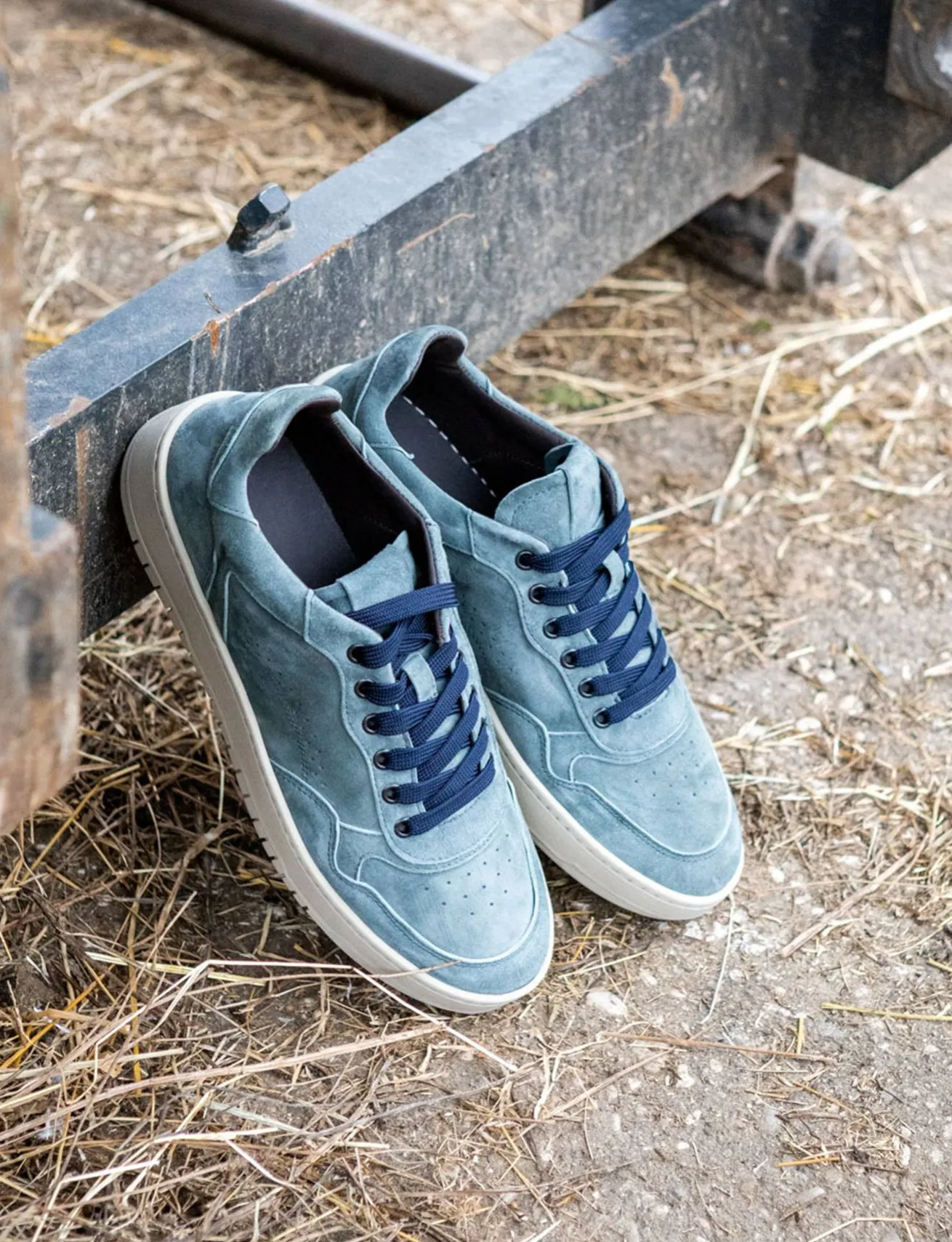 Sneakers camoscio jeans