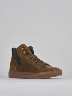 Sneakers camoscio marrone
