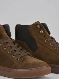 Sneakers camoscio marrone