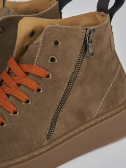 Sneakers camoscio marrone