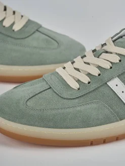 Sneakers camoscio verde